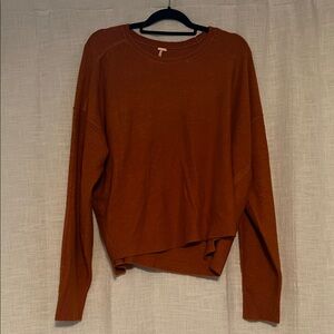 Free People Burnt Orange Sweatshirt